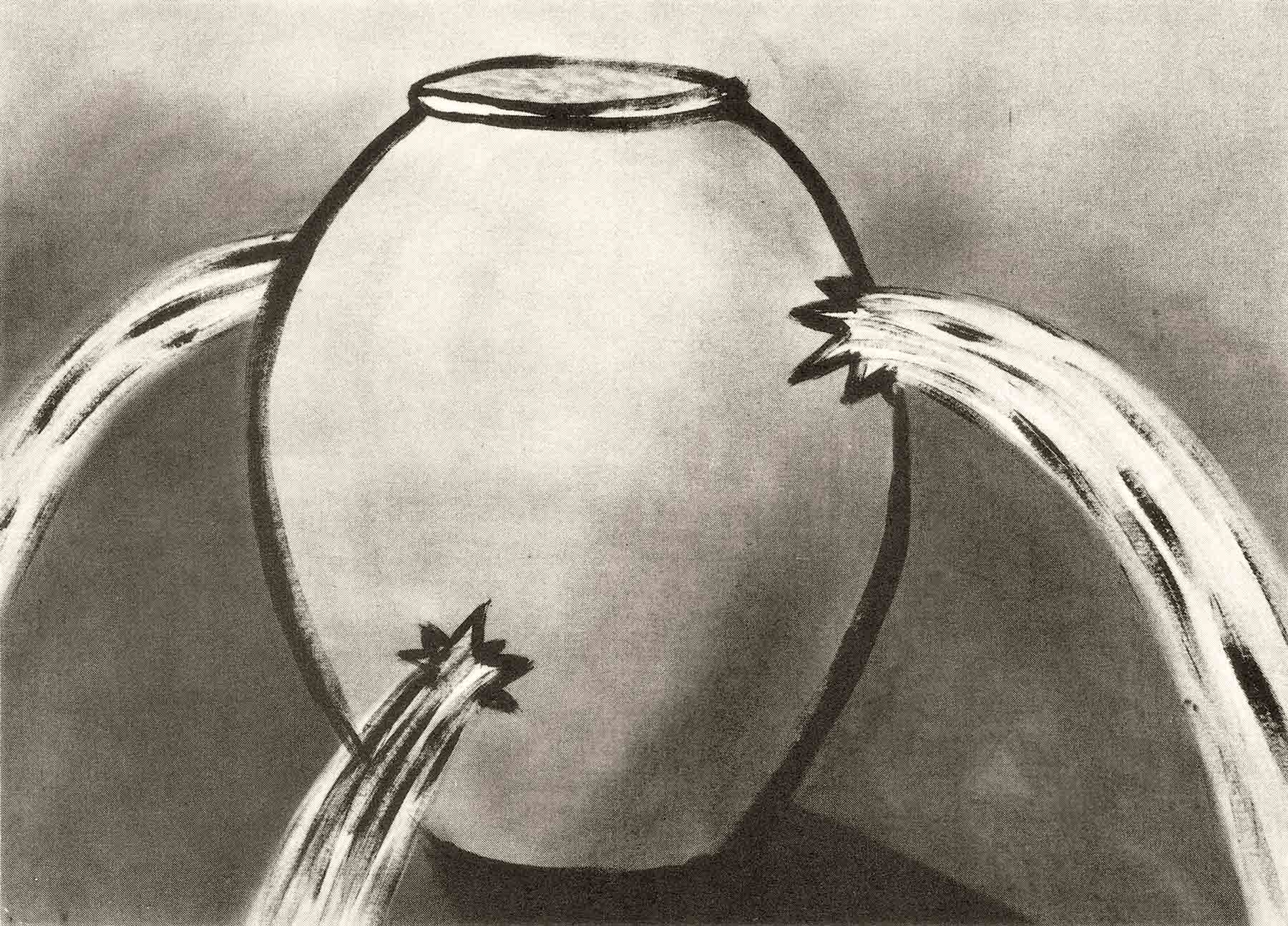 <em>Jar of Plenty</em>, 1982. Acrylic on canvas, 48 x 66 in. (122 x 168 cm)