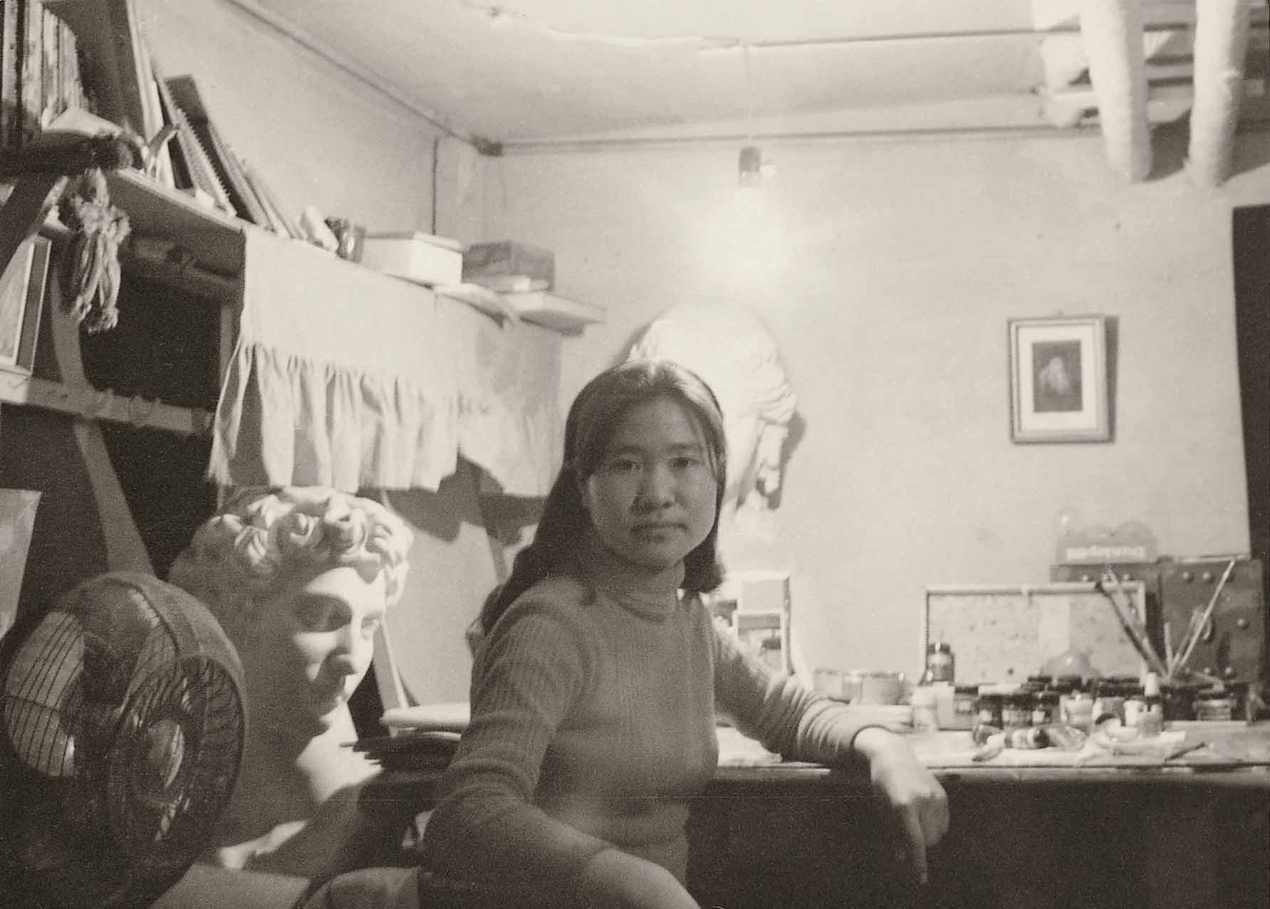 In first studio in Seoul, 1971