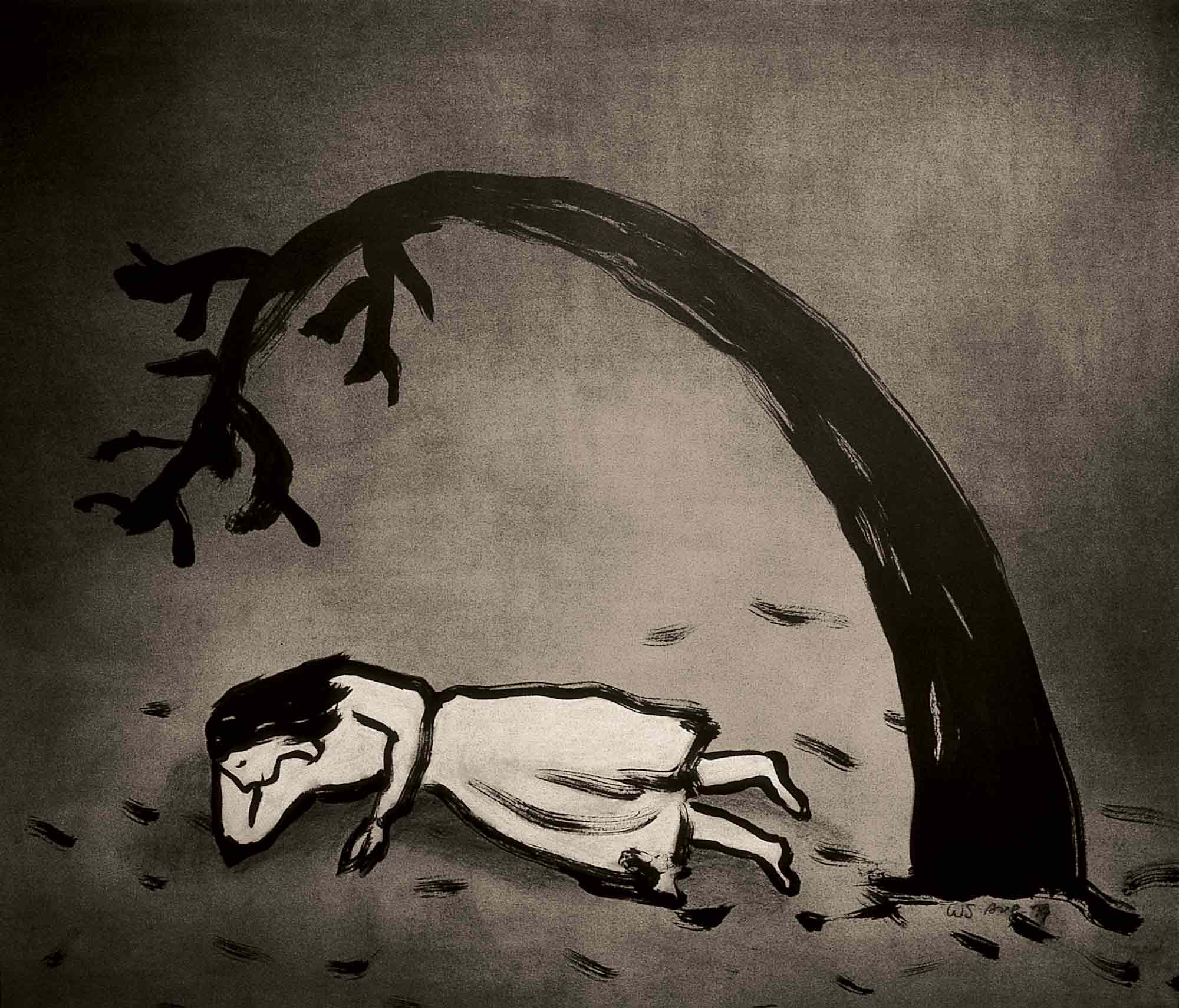 <em>Tree Dream</em>,1982. Ink on paper, 36 x 42 in. (92 x 107 cm)