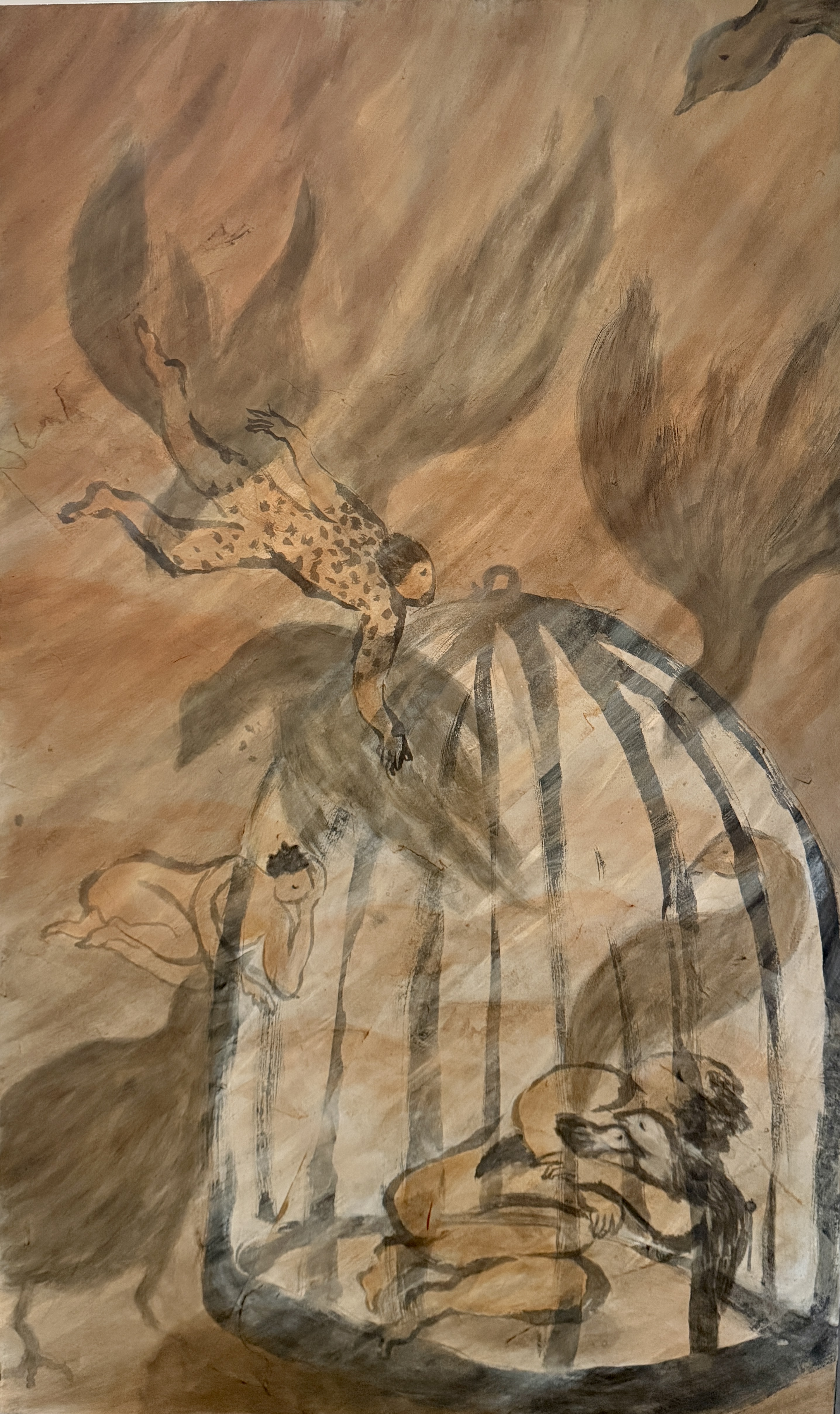 Eternal Spring III 2026. Oil on mixed media, 36 x 60 in. (91 x 152 cm)