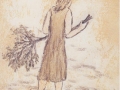 In His Shoes V, 1999, Oil on mixed media,  19 x 15 in. (48 x 38 cm)