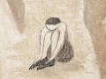 In His Shoes III, 2000, Oil on mixed media,  19 x 15 in. (48 x 38 cm)