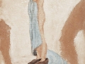 In His Shoes IV, 2000, Oil on mixed media,  19 x 15 in. (48 x 38 cm)