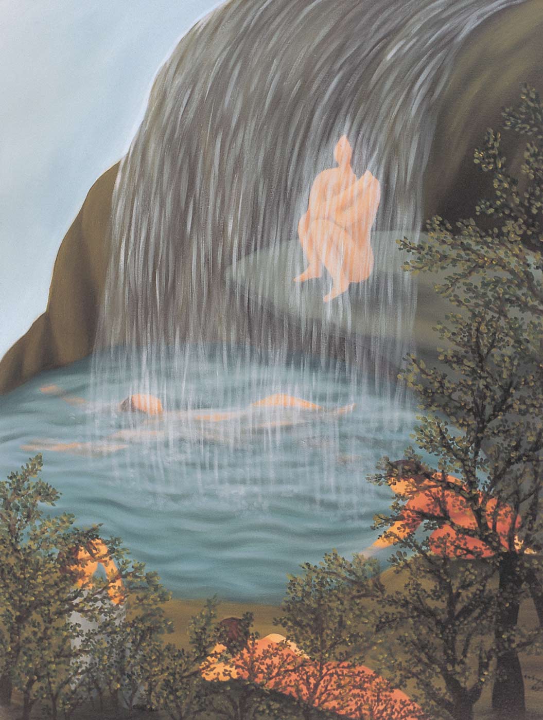 <em>Waterfall IV</em>, 2002. Oil on canvas, 48 x 36 in. (122 x 91 cm)