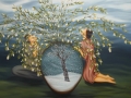 Angel Trumpet, 2009. Oil on cavans, 58 x 66 in. (148 x 168 cm)