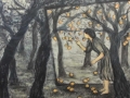 Eternal Orchard, Acrylic on canvas, 60 x 68 in. (152" x 173 cm) 2010