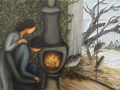 Winter Birds, 2010. Oil on canvas, 30 x 48 in. (76 x 122 cm)