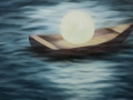 Full Moon in a Boat, 2011. Oil on canvas, 30 x 48 in. (76 x 122 cm)