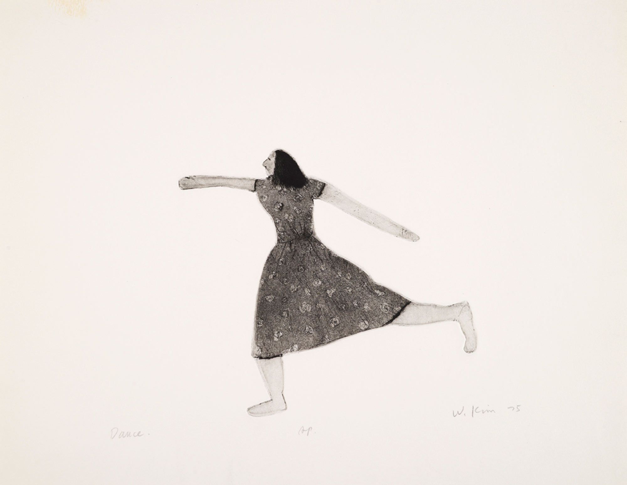 <em>Dance</em>, 1975. Etching, 8 x 13 in. (21 x 33 cm)