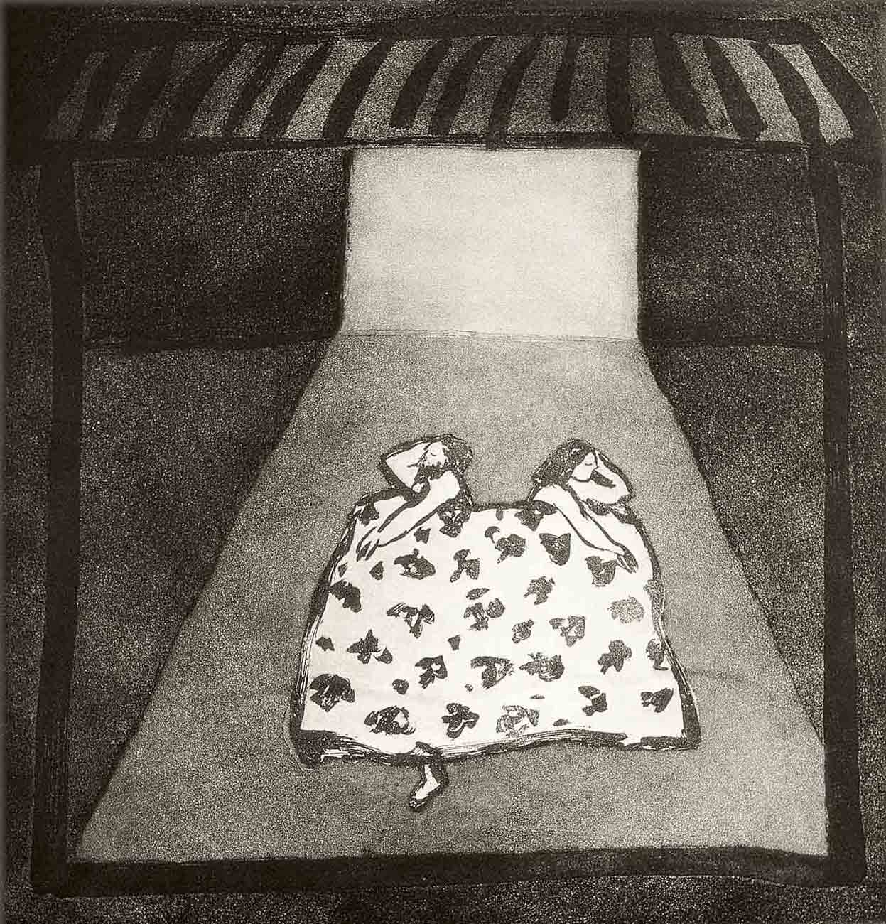 <em>Sleepers</em>, 1976. Etching, A/P, 28 x 32 in. (28 x 32 cm)