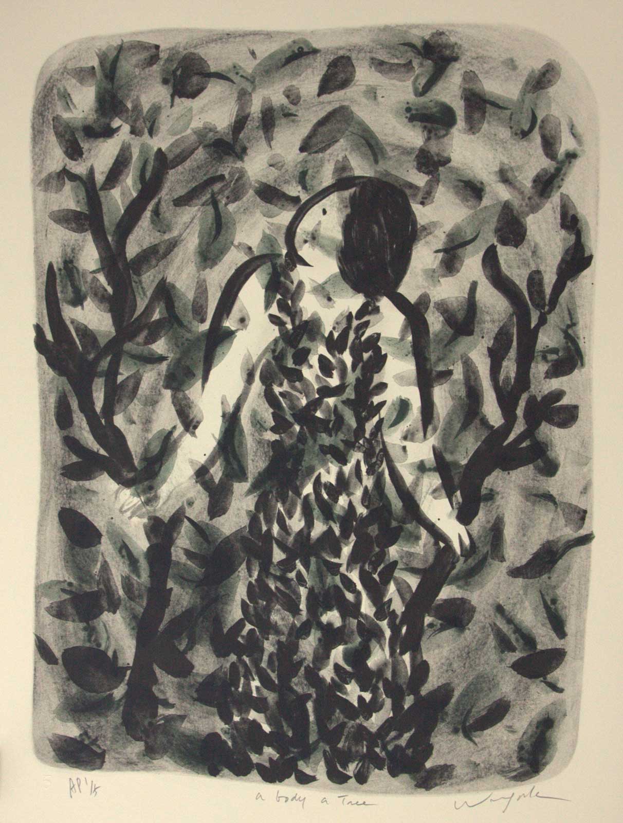 <em>Of all Trees</em>, 2001. Lithography, 32 x 22 in. (82 x 56 cm)