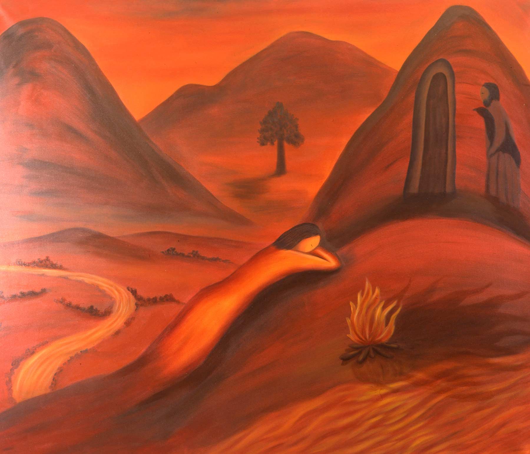 <em>Valley of Gods</em>, 1995. Oil on canvas, 48 x 66 in. (122 x 168 cm)
