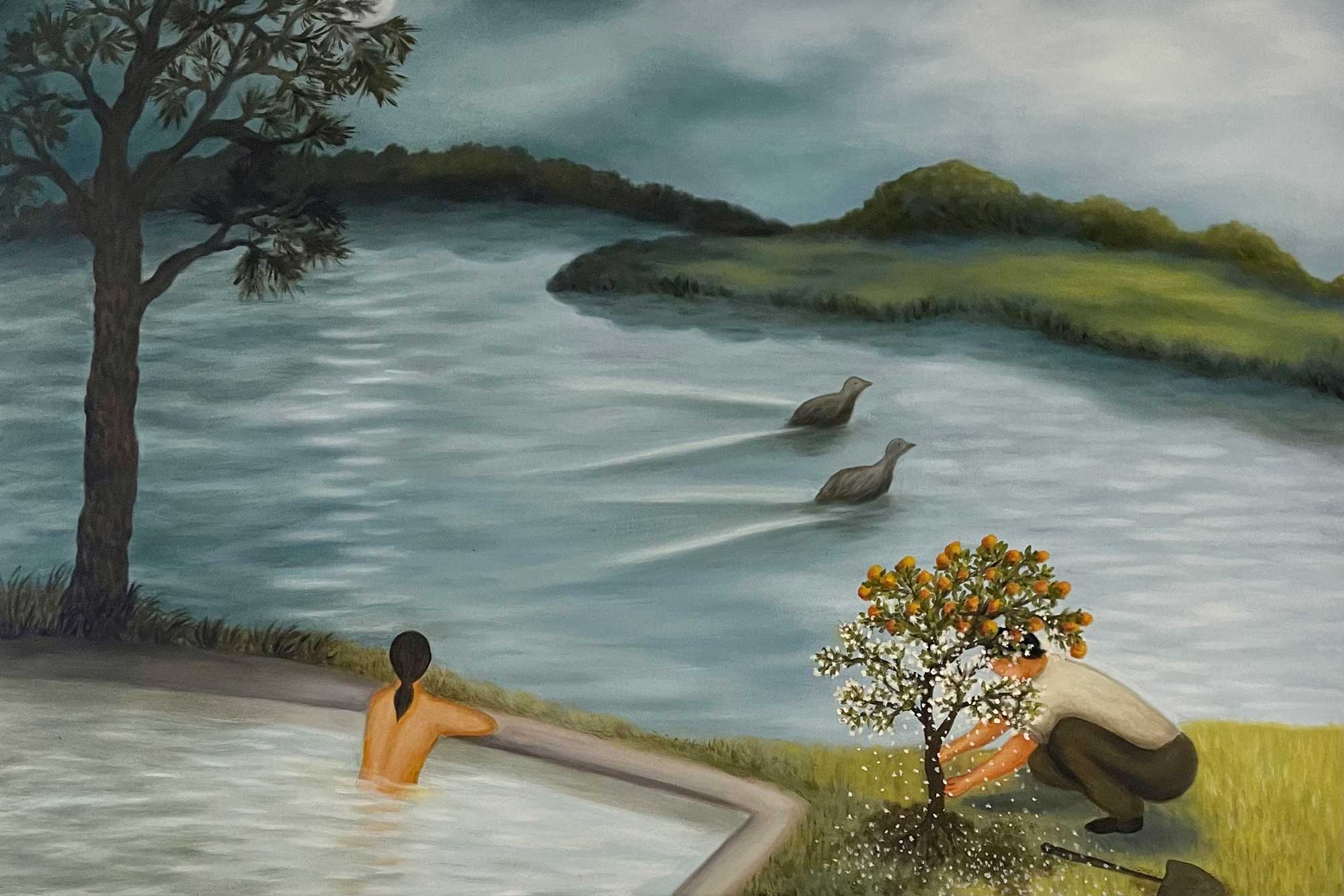 New Tree, 2021. Oil on canvas, 24 x 30 in. (61 x 72 cm)
