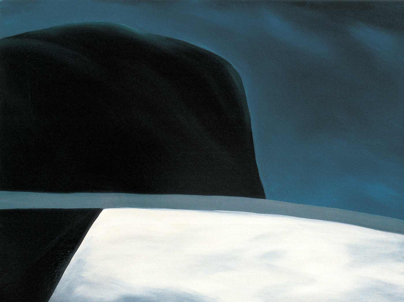 <em>Winter Night V</em>, 1989. Oil on canvas,  16 x 20 in. (41 x  51 cm)