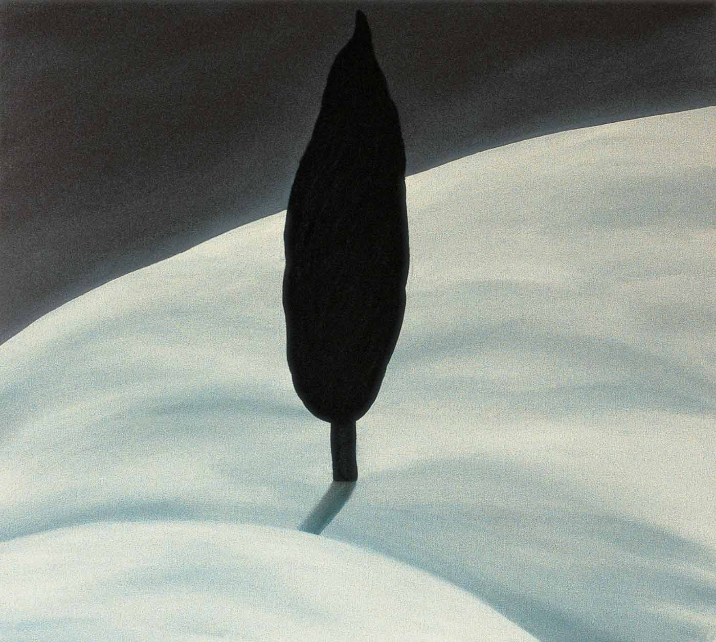 <em>Winter Night IV</em>, 1989. Oil on canvas,  36 x 36 in. (91 x  91 cm)