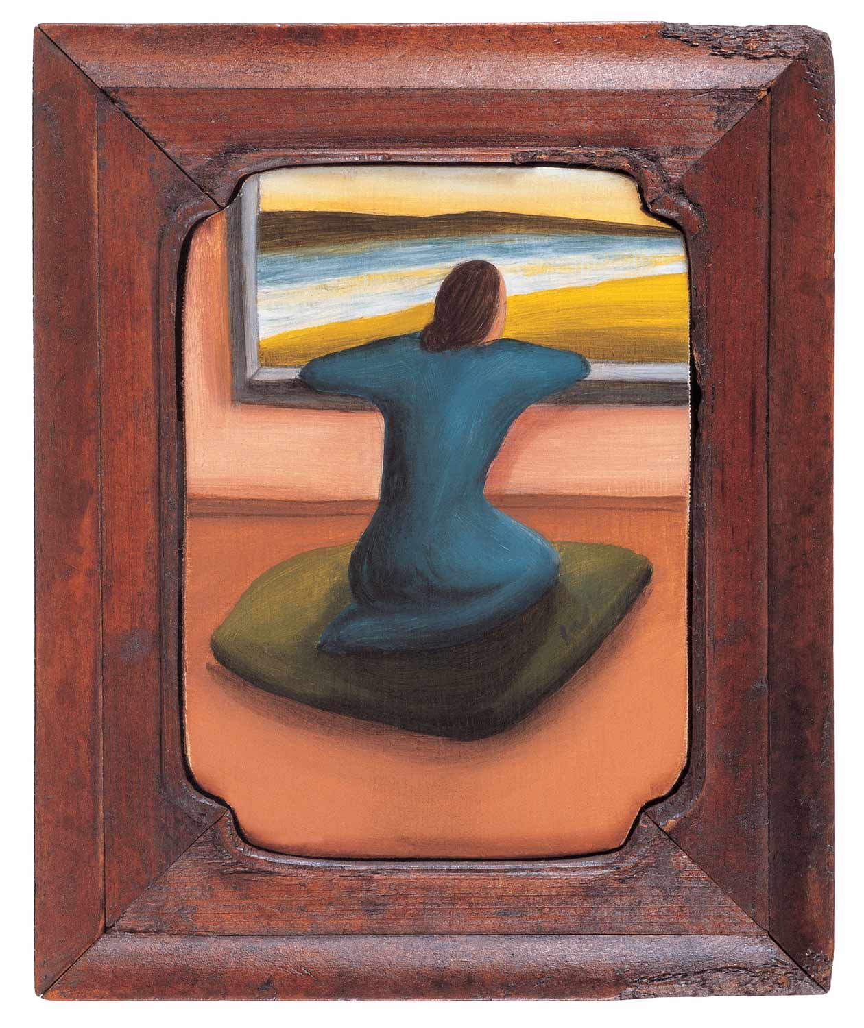 <em>Relentless River</em>, 1992. Oil on wood, 7 x 5 in. (18 x 13 cm)